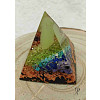 Orgonitová pyramida - harmonizace čaker s peříčkem 6 x 6 cm