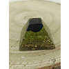 Mayská orgonitová pyramida malá 3,5 cm Olivín, šungit
