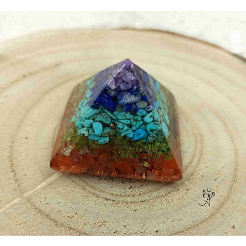 Orgonitová pyramida Harmonizace čaker 4 x 4 cm