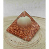 Orgonitová pyramida Něžné srdce sebedůvěry 4 x 4 cm