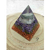 Orgonitová pyramida Životní štěstí 6 x 6 cm