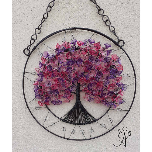 Drátovaný strom života - spirituální napojení 20 cm