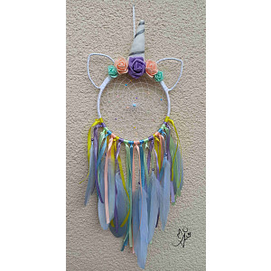 Lapač snů duhový Jednorožec 16 x 54 cm