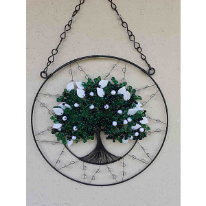 Drátovaný strom života - probuzení přírody  24 cm