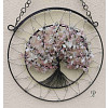 Drátovaný strom života - růženínová láska a sebedůvěra 20 cm
